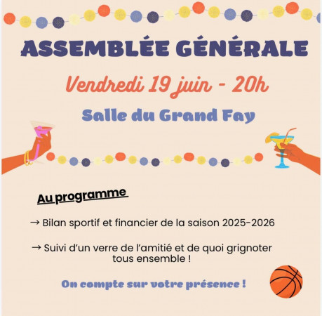 ASSEMBLEE GENERALE DU CSP RETZ BASKET - 19 JUIN