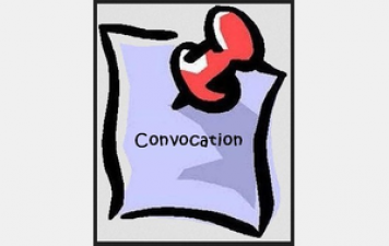 CONVOCATION  du 11 et  12 octobre