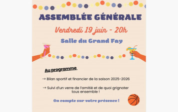 ASSEMBLEE GENERALE DU CSP RETZ BASKET - 19 JUIN