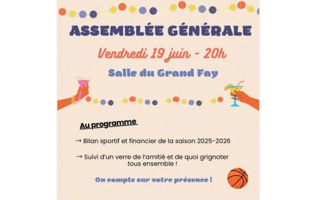 ASSEMBLEE GENERALE DU CSP RETZ BASKET - 19 JUIN